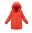 Dievčenská zimná bunda s kapucňou J2900 oranžová