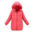 Dievčenská zimná bunda s kapucňou J2900 ružová