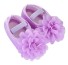 Dievčenské baleríny s kvetom fialová