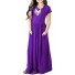 Dievčenské dlhé šaty N84 fialová