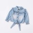 Dievčenské džínsová blúzka 1779 svetlo modrá