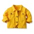 Dievčenské džínsová bunda L1870 žltá