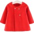 Dievčenské kabát L1884 červená