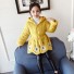 Dievčenské kabát L1953 žltá
