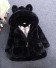 Dievčenské kabát L2007 čierna