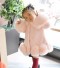 Dievčenské kabát L2047 svetlo ružová
