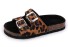 Dievčenské korkové papuče leopardí