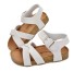 Dievčenské korkové sandále biela