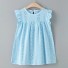 Dievčenské letné šaty N82 svetlo modrá