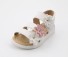 Dievčenské páskové sandále A301 biela