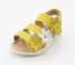 Dievčenské páskové sandále A301 žltá