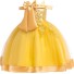 Dievčenské plesové šaty N161 žltá