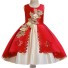 Dievčenské plesové šaty N162 červená
