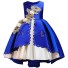 Dievčenské plesové šaty N162 modrá