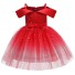 Dievčenské plesové šaty N164 červená