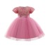 Dievčenské plesové šaty N175 ružová
