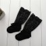 Dievčenské ponožky s čipkou čierna