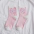 Dievčenské ponožky s jednorožcovi ružová