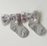 Dievčenské ponožky s mašľou A777 8