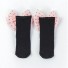 Dievčenské ponožky s mašľou A779 čierna