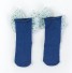 Dievčenské ponožky s mašľou A779 modrá