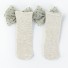 Dievčenské ponožky s mašľou A779 sivá