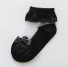 Dievčenské ponožky s volánikmi čierna