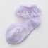 Dievčenské ponožky s volánikmi fialová