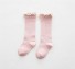 Dievčenské ponožky s volánikmi ružová