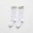 Dievčenské ponožky s volánikmi sivá