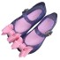 Dievčenské sandále s mašľou fialová