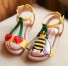 Dievčenské sandále s včielkou žltá