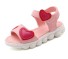 Dievčenské sandále so srdiečkami ružová