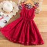 Dievčenské šaty N131 červená
