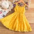 Dievčenské šaty N131 žltá
