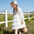 Dievčenské šaty N146 biela