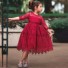 Dievčenské šaty N188 červená