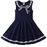 Dievčenské šaty N220 tmavo modrá
