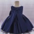 Dievčenské šaty N226 tmavo modrá