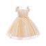 Dievčenské šaty N227 svetlo žltá