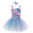 Dievčenské šaty N256 svetlo modrá