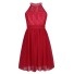 Dievčenské šaty N335 červená