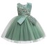 Dievčenské šaty N554 svetlo zelená