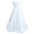 Dievčenské šaty N581 biela