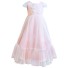 Dievčenské šaty N581 svetlo ružová