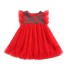 Dievčenské šaty N592 červená