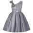 Dievčenské šaty N603 sivá