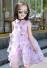 Dievčenské šaty pre princezné s kvetinami J1899 fialová