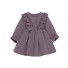 Dievčenské šaty s dlhým rukávom N94 fialová