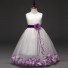 Dievčenské šaty s kvetinami J2896 fialová